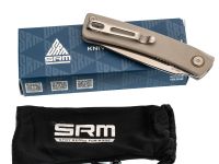 Складной нож SRM Air, сталь 14C28N, рукоять G10, серый