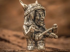 Бусина для темляка Валькирия, мельхиор