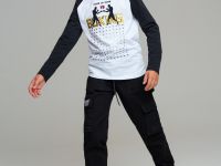 Брюки текстильные джинсовые утепленные с начесом для мальчиков