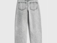 Джинсы объёмного кроя для девочек, Серый