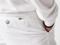 Мужские брюки Lacoste Slim Fit из смеси хлопка и льна