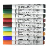 Маркер по керамике Pebeo "Porcelaine 150" кисть 0,7 мм, все цвета
