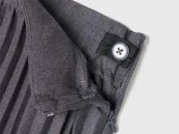 Плиссированная юбка для девочек, Серый