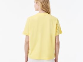 Женская хлопковая футболка Lacoste