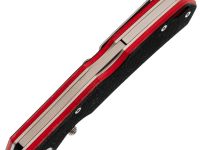 Складной нож Клык Техно, сталь N690, рукоять G10 черно-красный