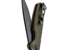 Складной нож Daggerr Dopey olive BW DL, сталь 8Cr14MoV, рукоять FRN