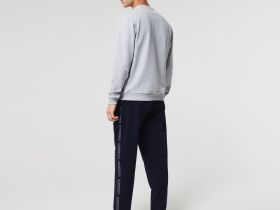 Мужская домашнаяя толстовка Lacoste из хлопкового флиса