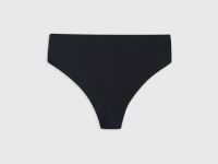 Бесшовные трусы средней посадки, Черный