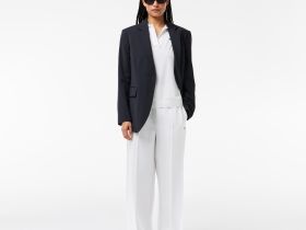 Женское поло Lacoste свободного кроя