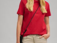 Футболка прямого кроя из мерсеризованного хлопка