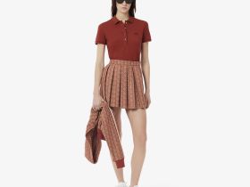 Женская юбка Lacoste из смеси хлопка