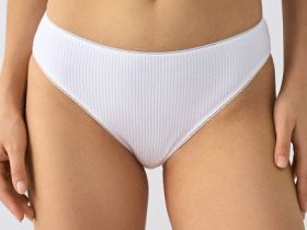 Классические трусы-брифы в рубчик, 3 шт., Серый