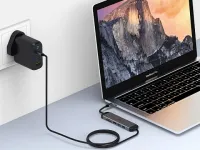 Адаптер Wiwu Alpha USB-C 5 в 1 на USB 3.0*2/HDMI/SD/Micro SD (521H) (Grey)