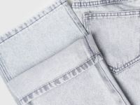 Широкие джинсы для девочек, Серый