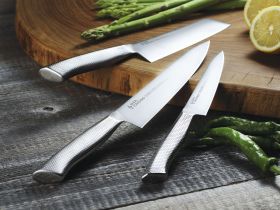 Нож кухонный Kasumi Diacross Zaku giri 15 см, сталь 1.4116, рукоять нержавеющая сталь