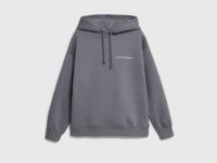 Худи с вышивкой для девочек, Серый