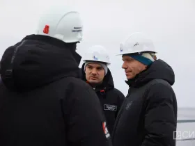 Делегация Совета Федерации ознакомилась с ходом строительства Ленского моста