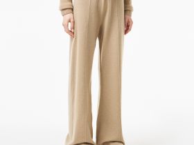 Женские шерстяные брюки Lacoste свободного кроя