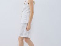 Шорты со складками, Бежевый