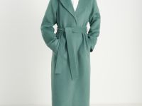 Пальто oversize силуэта с шерстью