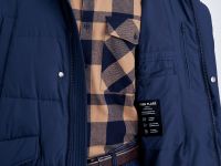 Однобортное пальто с капюшоном