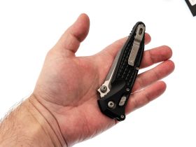 Складной нож Microtech SOCOM Elite Ram-Lok Apocalyptic, сталь M390MK, рукоять Black Frag Aluminium