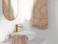 Полотенце махровое Тропико/Tropico, бежевое