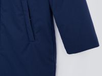 Утепленное пальто с капюшоном