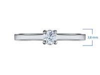 Кольцо из белого золота с бриллиантами э0901кц02150900