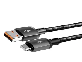 Кабель WiWU Titanlink USB/Type-C 3A 1.0м (Wi-C054) (черный)