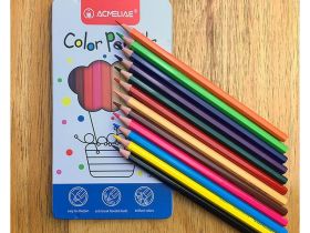 Набор карандашей цветных Acmeliae 12 цв, в металлическом футляре