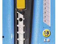 Нож OLFA с выдвижным лезвием 18 мм металлический, автофиксатор