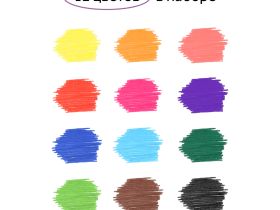 Набор фломастеров Гамма "Малыш" 12 цв., утолщенные, смываемые, картон. упак., европодвес