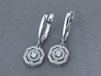 Серьги из белого золота э4712сг11172700