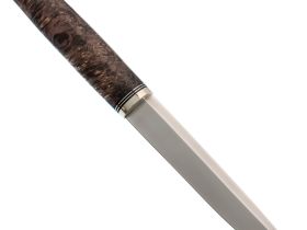 Нож Финка Том, сталь Elmax, рукоять карельская береза