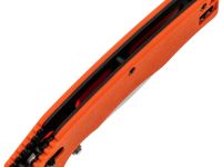 Складной нож Obertech ns-01 thumb stud satin, сталь VG-10, рукоять G10, оранжевый