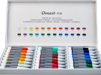 Набор гуаши Dmast 24 тубы по 12 мл в картонной упаковке