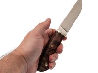 Нож Спартак малый, сталь D2, рукоять карельская береза