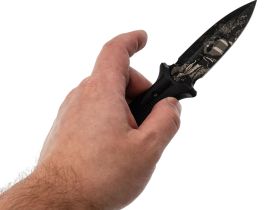 Туристический нож N.C.Custom Grave 2.0, сталь AUS-8, рукоять эластрон