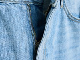 Джинсы Barrel с высокой посадкой, Голубой