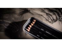 Набор угля древесного в карандаше Derwent "Charcoal" 6 шт в метал кор