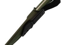 Нож Леший, сталь AUS10co, рукоять микарта, оливковый