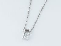 Классическая подвеска из белого золота с бриллиантом э4701пд06210858