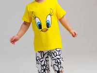 Фуфайка детская трикотажная для девочек (футболка)