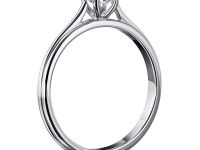 Помолвочное кольцо из белого золота с бриллиантом э0901кц07200753