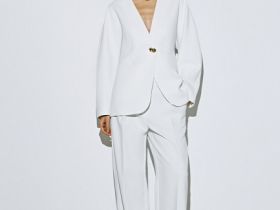 Прямые брюки, Белый