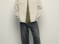 Ветровка из хлопка с нагрудными карманами