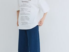 Футболка оверсайз с принтом, Белый