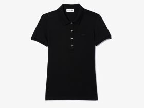 Женское поло Lacoste приталенного кроя из эластичного хлопка