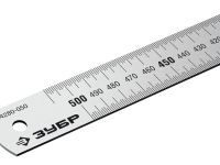 Линейка нержавеющая усиленная ЗУБР Про-50, длина 0,50 м
